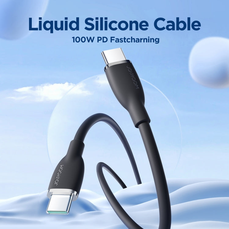 JOYROOM SA29-CC5 100W USB-C/Type-C to USB-C/Type-C Liquid Silicone Fast Charging Data Cable, Length: 1.2m(Black) - USB-C & Type-C Cable by JOYROOM | Online Shopping South Africa | PMC TechLife