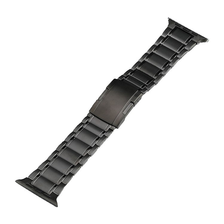 For Apple Watch SE 2023 44mm Five Beads Turtle Buckle Titanium Steel Watch Band(Grey)