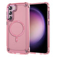 For Samsung Galaxy S23+ 5G Skin Feel TPU + PC MagSafe Magnetic Phone Case(Transparent Pink) - free shipping - PMC TechLife - Order now!