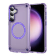 For Samsung Galaxy S24 5G Skin Feel TPU + PC MagSafe Magnetic Phone Case(Transparent Purple) - Galaxy S24 5G Cases by PMC TechLife | Online Shopping South Africa | PMC TechLife