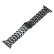 For Apple Watch Series 9 41mm Five Beads Titanium Steel Watch Band(Grey) - Watch Bands by PMC TechLife | Online Shopping South Africa | PMC TechLife