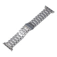For Apple Watch Series 9 45mm Five Beads Titanium Steel Watch Band(Silver) - Watch Bands by PMC TechLife | Online Shopping South Africa | PMC TechLife