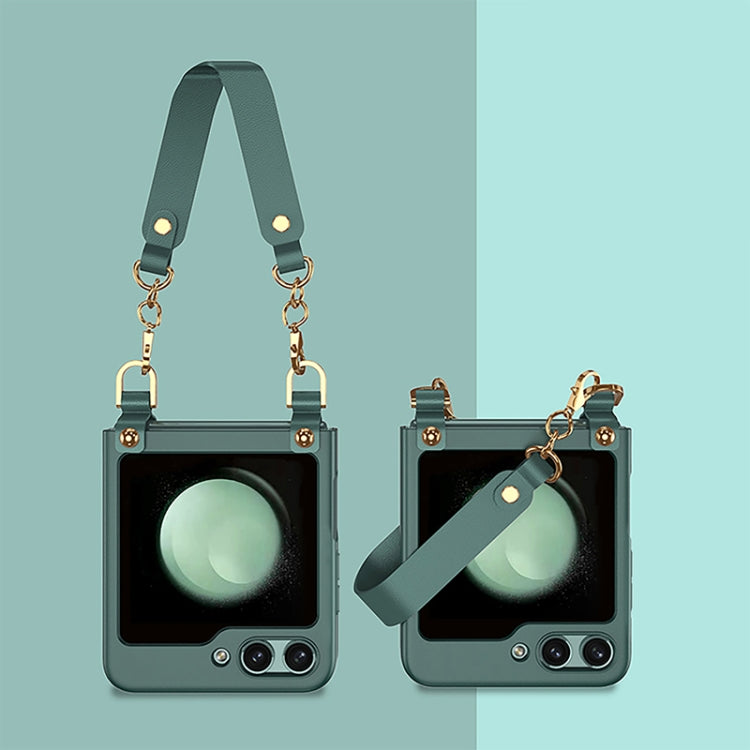 For Samsung Galaxy Z Flip5 GKK Ultra-thin Handbag Phone Case(Forest Green) - Galaxy Z Flip5 Cases by GKK | Online Shopping South Africa | PMC TechLife | Buy Now Pay Later Mobicred