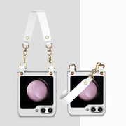 For Samsung Galaxy Z Flip5 GKK Ultra-thin Handbag Phone Case(White)