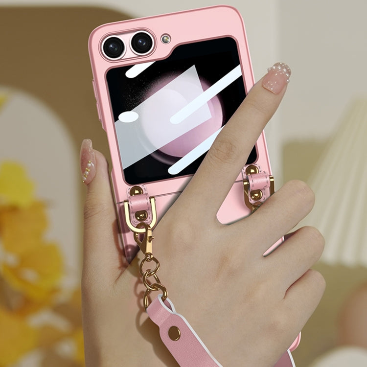 For Samsung Galaxy Z Flip5 GKK Ultra-thin Handbag Phone Case(White)