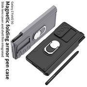 For Samsung Galaxy Z Fold2 GKK Integrated Folding Armored Shell PC Phone Case with Pen Box(Green)