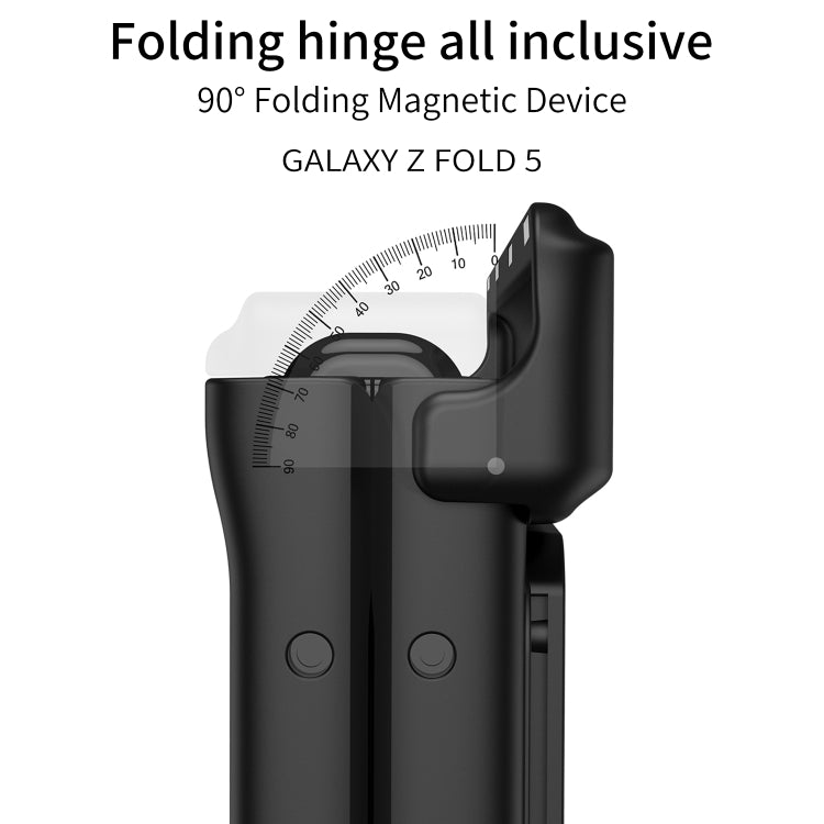 For Samsung Galaxy Z Fold5 GKK Integrated Folding Armored Shell PC Phone Case(Black) - free shipping - PMC TechLife - Order now!
