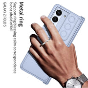For Samsung Galaxy Z Fold5 GKK Integrated Folding Armored Shell PC Phone Case(Silver)
