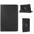 For Samsung Galaxy Tab A9 Litchi Texture 360 Degrees Rotation Holder Leather Tablet Case(Black) - free shipping - PMC TechLife - Order now!