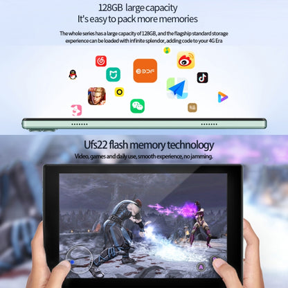 BDF P50 4G LTE Tablet PC 10.1 inch, 8GB+128GB, Android 11 MTK6755 Octa Core, Support Dual SIM, EU Plug(Silver) - free shipping - PMC Jewellery - Order now!