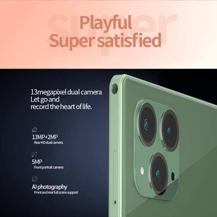 BDF P50 4G LTE Tablet PC 10.1 inch, 8GB+128GB, Android 11 MTK6755 Octa Core, Support Dual SIM, EU Plug(Green) - free shipping - PMC Jewellery - Order now!