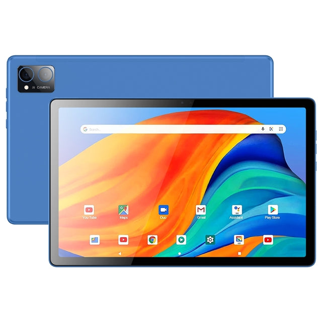 BDF P60 4G LTE Tablet PC 10.1 inch, 8GB+128GB, Android 11 MTK6755 Octa Core, Support Dual SIM, EU Plug(Blue)