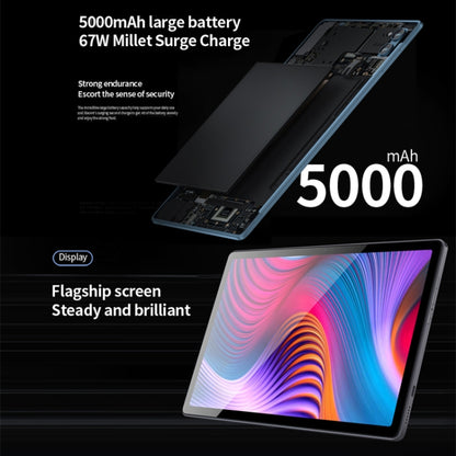 BDF P60 4G LTE Tablet PC 10.1 inch, 8GB+128GB, Android 11 MTK6755 Octa Core, Support Dual SIM, EU Plug(Grey) - free shipping - PMC Jewellery - Order now!