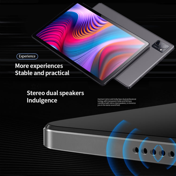 BDF P60 4G LTE Tablet PC 10.1 inch, 8GB+128GB, Android 11 MTK6755 Octa Core, Support Dual SIM, EU Plug(Grey) - free shipping - PMC TechLife - Order now!