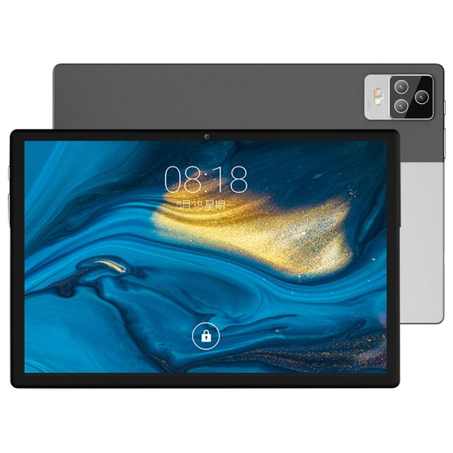 BDF P70 4G LTE Tablet PC 10.1 inch, 8GB+128GB, Android 11 MTK6755 Octa Core, Support Dual SIM, EU Plug(Silver)