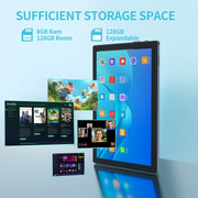 BDF P70 4G LTE Tablet PC 10.1 inch, 8GB+128GB, Android 11 MTK6755 Octa Core, Support Dual SIM, EU Plug(Gold)