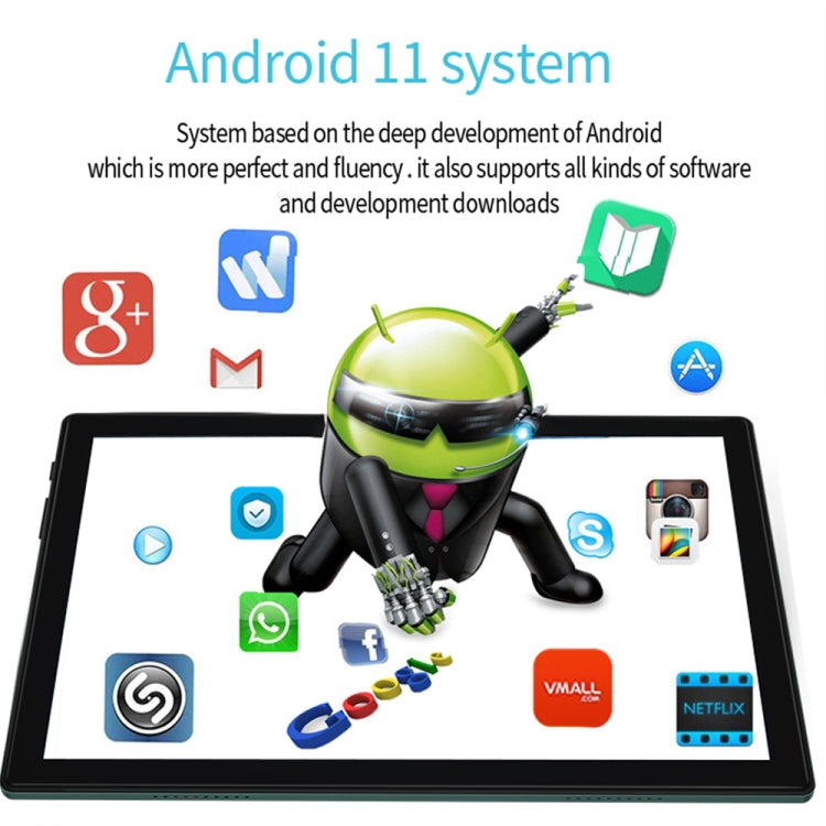 BDF P70 4G LTE Tablet PC 10.1 inch, 8GB+128GB, Android 11 MTK6755 Octa Core, Support Dual SIM, EU Plug(Silver) - free shipping - PMC TechLife - Order now!