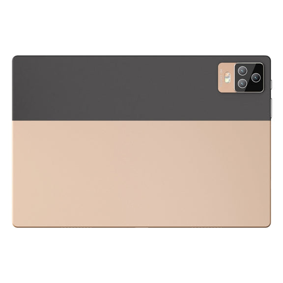 BDF P70 4G LTE Tablet PC 10.1 inch, 8GB+256GB, Android 12 MTK6762 Octa Core, Support Dual SIM, EU Plug(Gold)