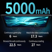 BDF P70 4G LTE Tablet PC 10.1 inch, 8GB+256GB, Android 12 MTK6762 Octa Core, Support Dual SIM, EU Plug(Silver)