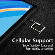 BDF P70 4G LTE Tablet PC 10.1 inch, 8GB+256GB, Android 12 MTK6762 Octa Core, Support Dual SIM, EU Plug(Gold)