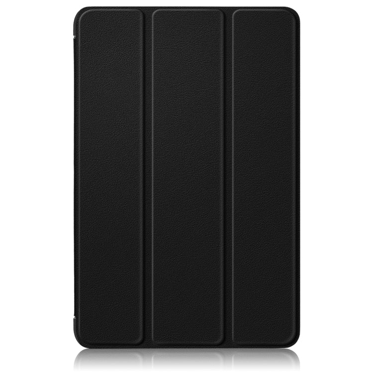 For Samsung Galaxy Tab A9 Plus 3-folding Leather Smart Tablet Case(Black)
