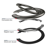 Electroplated Metal Magnetic Ring Holder(Silver)