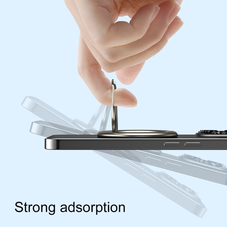 Electroplated Metal Magnetic Ring Holder(Silver)