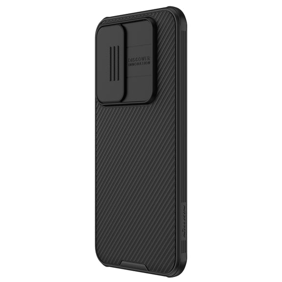 For Samsung Galaxy S23 FE NILLKIN Black Mirror Pro Series Camshield PC Phone Case(Black)