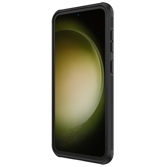 For Samsung Galaxy S23 FE NILLKIN Black Mirror Pro Series Camshield PC Phone Case(Black)