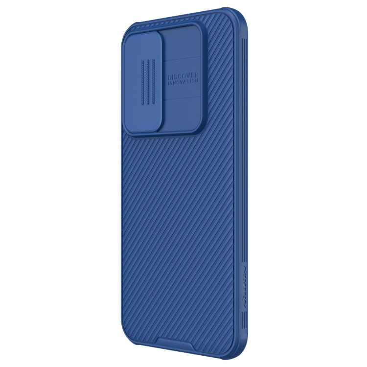 For Samsung Galaxy S23 FE NILLKIN Black Mirror Pro Series Camshield PC Phone Case(Blue)