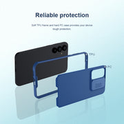 For Samsung Galaxy S23 FE NILLKIN Black Mirror Pro Series Camshield PC Phone Case(Black)