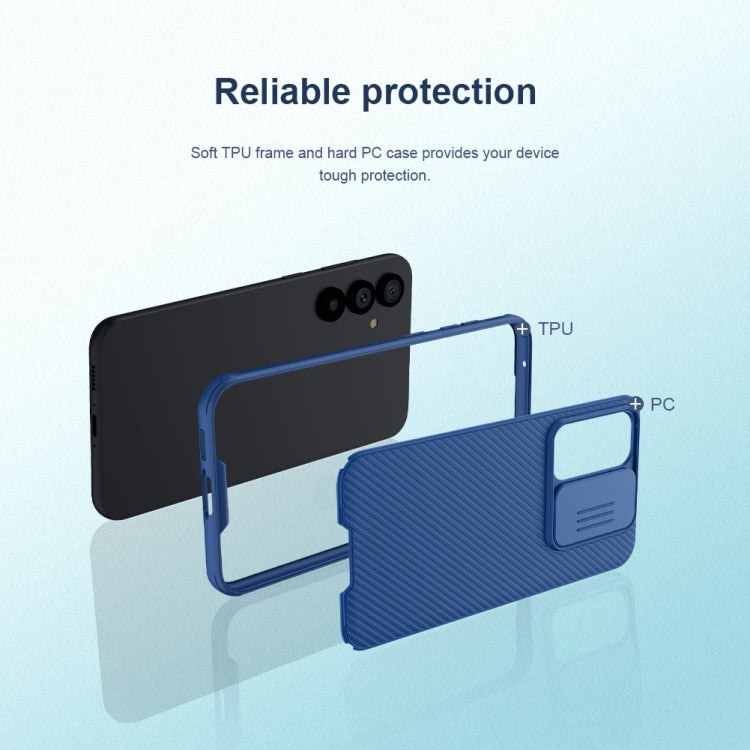 For Samsung Galaxy S23 FE NILLKIN Black Mirror Pro Series Camshield PC Phone Case(Black)