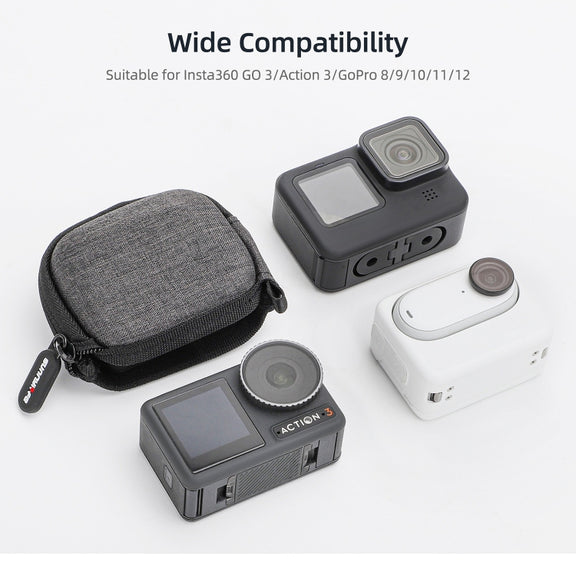 For Insta360 Go 3 Sunnylife Camera Body Portable Storage Box Case(Black)