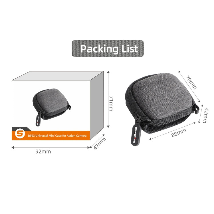 For Insta360 Go 3 Sunnylife Camera Body Portable Storage Box Case(Black)