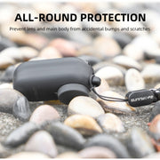 For Insta360 Go 3 Sunnylife IST-BHT594 Camera Body Silicone Case with Lens Cap & Neck Strap(White)