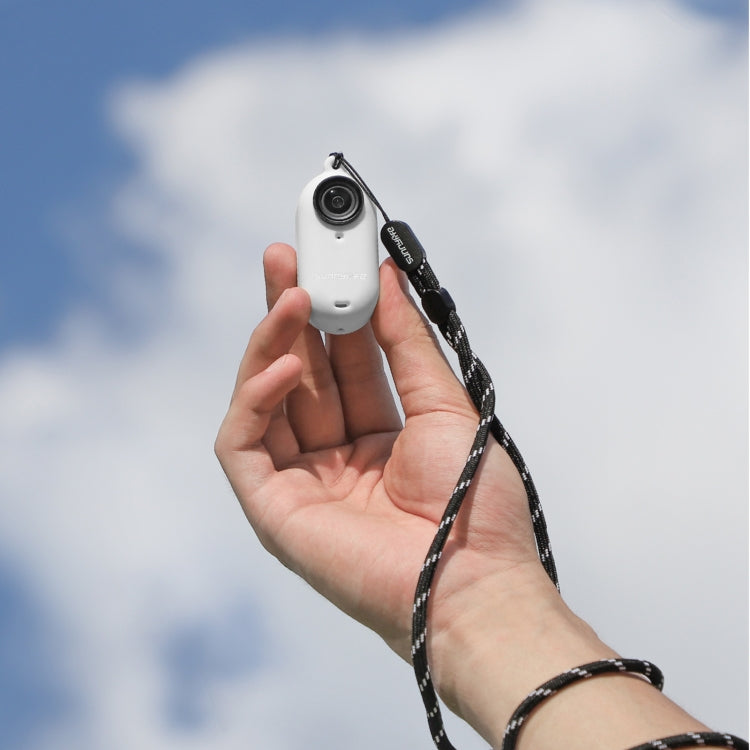 For Insta360 Go 3 Sunnylife IST-BHT594 Camera Body Silicone Case with Lens Cap & Neck Strap(White)