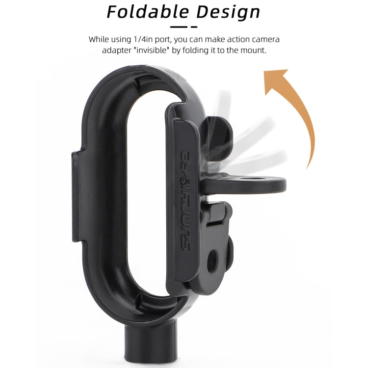 For Insta360 Go 3 Sunnylife IST-BK592 Mount Adapter Protective Frame Cage Mounting Brackets Housing Case(Black)