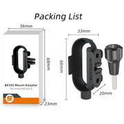 For Insta360 Go 3 Sunnylife IST-BK592 Mount Adapter Protective Frame Cage Mounting Brackets Housing Case(Black)