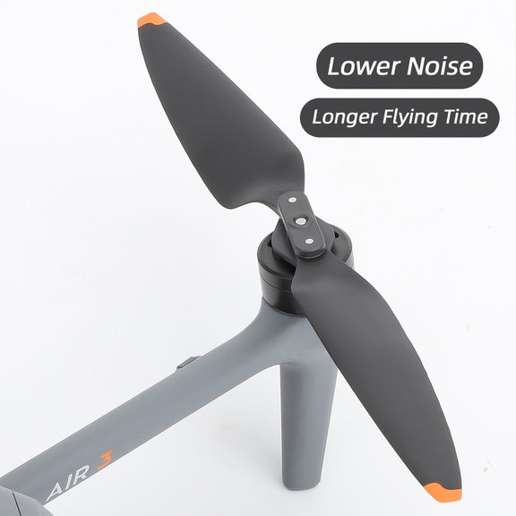 For DJI Air 3 Sunnylife 8747F Low Noise Quick-release Propellers, Style:2 Pairs Silverr Tip