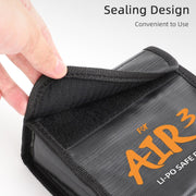 For DJI Air 3 Sunnylife Battery Explosion-proof Safe Bag Protective Li-Po Safe Bag For 1pc Battery