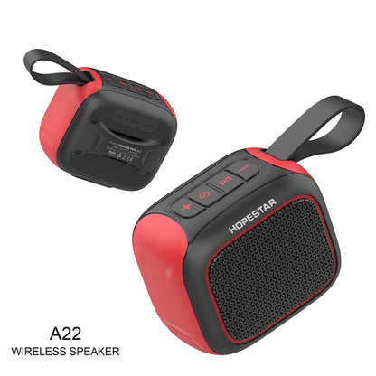 HOPESTAR A22 IPX6 Waterproof Portable Bluetooth Speaker Outdoor Subwoofer(Blue Red) - free shipping - PMC Jewellery - Order now!
