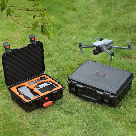 For DJI Air 3 Sunnylife Safety Carrying Case Large Capacity Water-resistant Shock-proof Hard Travel Case Standard Version