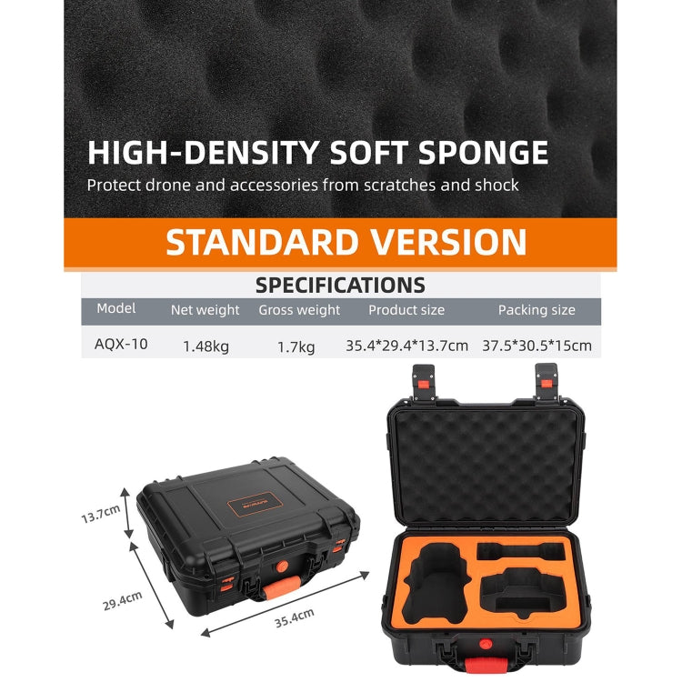 For DJI Air 3 Sunnylife Safety Carrying Case Large Capacity Waterproof Shock-proof Hard Travel Case Standard Version - free shipping - PMC TechLife - Order now!