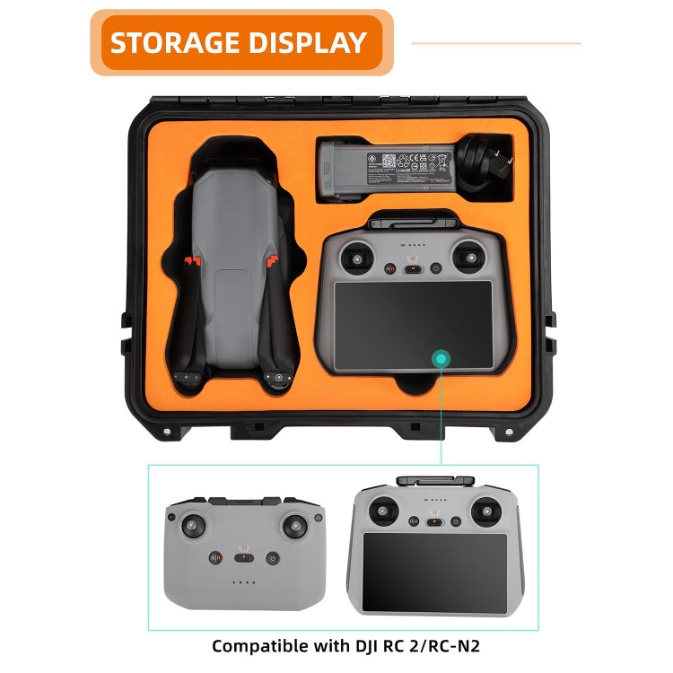 For DJI Air 3 Sunnylife Safety Carrying Case Large Capacity Waterproof Shock-proof Hard Travel Case Standard Version - free shipping - PMC TechLife - Order now!