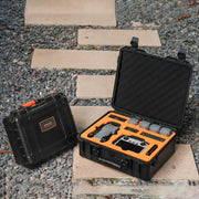For DJI Air 3 Sunnylife Safety Carrying Case Large Capacity Water-resistant Shock-proof Hard Travel Case Multi-battery Flying Version