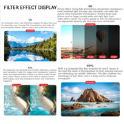 For DJI Air 3 JSR KB Series Drone Lens Filter, Filter:4 in 1 NDPL