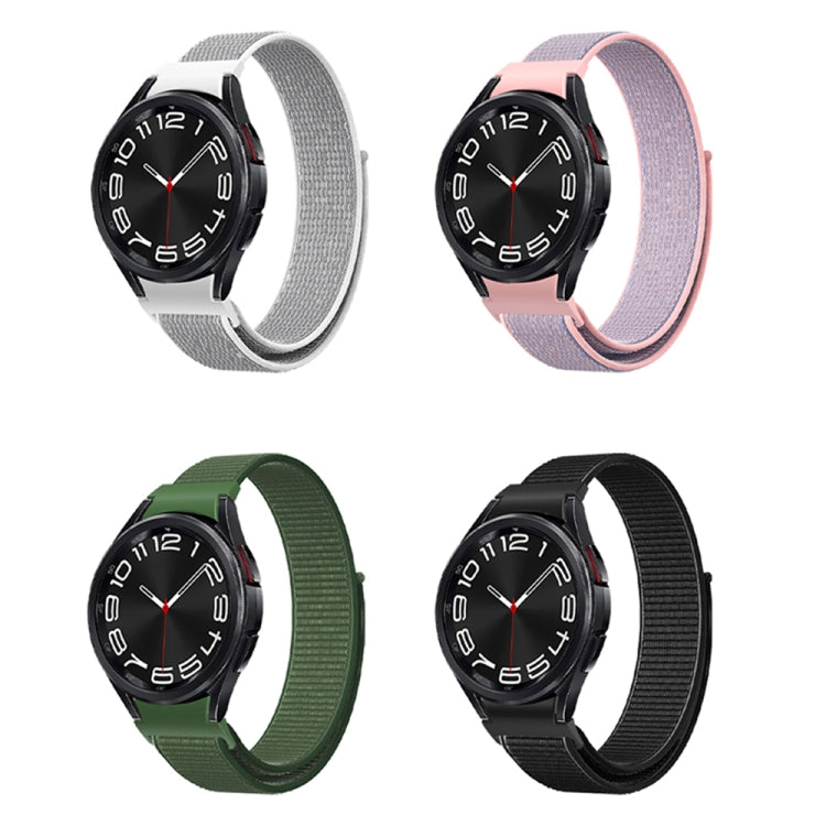 For Samsung Galaxy Watch  7 / 6 Woven Nylon Loop Watch Band(Black) - Watch Bands by PMC TechLife | Online Shopping South Africa | PMC TechLife | Buy Now Pay Later Mobicred