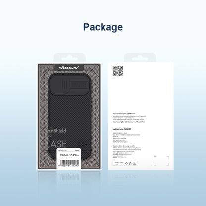 For iPhone 15 Plus NILLKIN CamShield Pro PC Phone Case(Blue) - iPhone 15 Plus Cases by NILLKIN | Online Shopping South Africa | PMC Jewellery | Buy Now Pay Later Mobicred