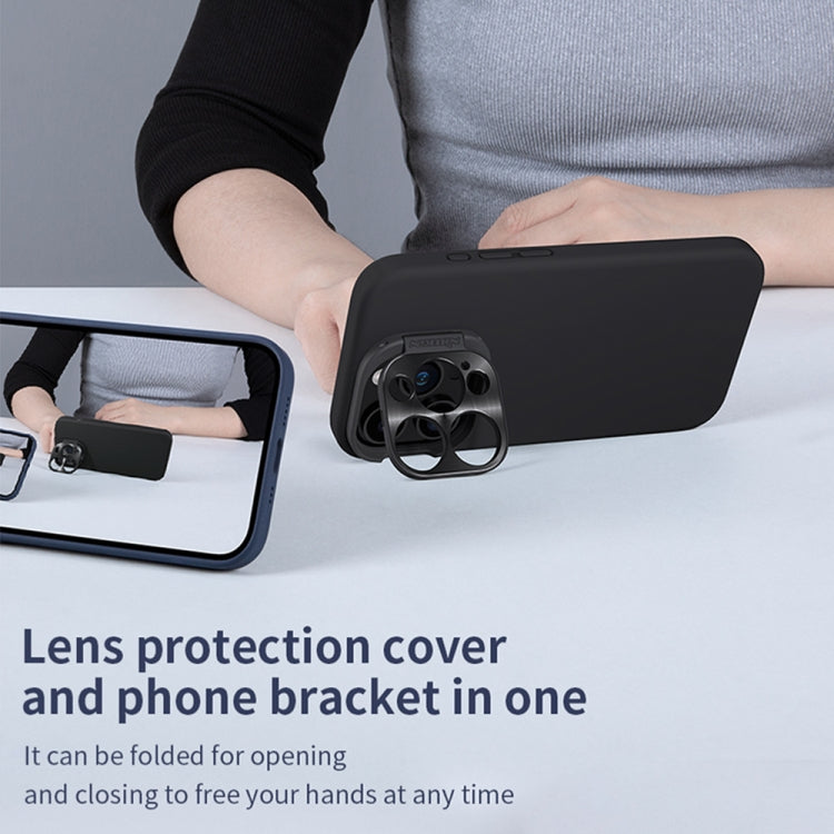 For iPhone 15 Pro NILLKIN Lens Wing Magsafe Magnetic Phone Case(Dark Blue) - free shipping - PMC TechLife - Order now!