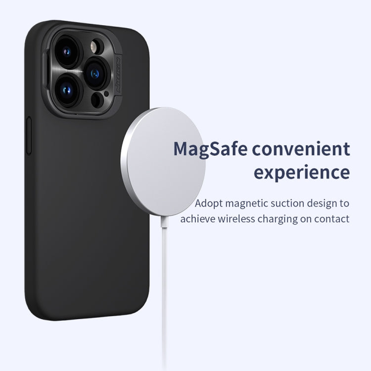 For iPhone 15 Pro NILLKIN Lens Wing Magsafe Magnetic Phone Case(Purple) - iPhone 15 Pro Cases by NILLKIN | Online Shopping South Africa | PMC TechLife | Buy Now Pay Later Mobicred